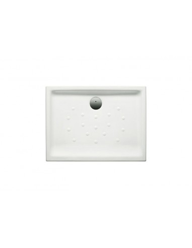 Plato de ducha de porcelana con fondo antideslizante - Serie Malta , Color Blanco