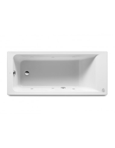 Bañera acrílica rectangular con hidromasaje Tonic - Serie Easy , Color Blanco