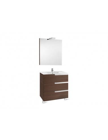 Pack Family (mueble base lavabo espejo y aplique) - 100 cm, Serie Victoria-N , Color Roble texturizado