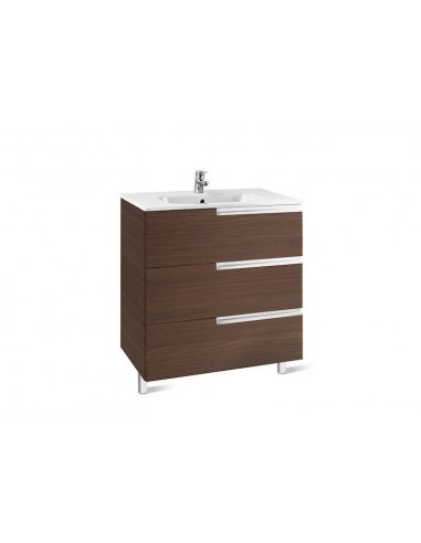 Unik Family (mueble base y lavabo) - 100 cm, Serie Victoria-N , Color Roble texturizado