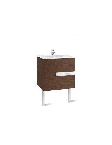 Unik (mueble base y lavabo) - 70 cm, Serie Victoria-N , Color Wenge texturizado