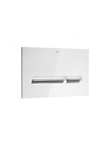 PL5 DUAL - Placa de accionamiento con descarga dual - Serie In-Wall , Color Blanco