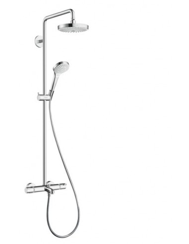 HANSGROHE - Croma Select S 180 2jet Showerpipe termostato visto bañera Ecostat Comfort - 27351400