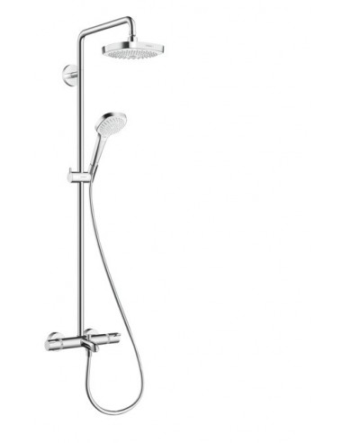 HANSGROHE - Croma Select E 180 2jet Showerpipe termostato visto bañera Ecostat Comfort - 27352400