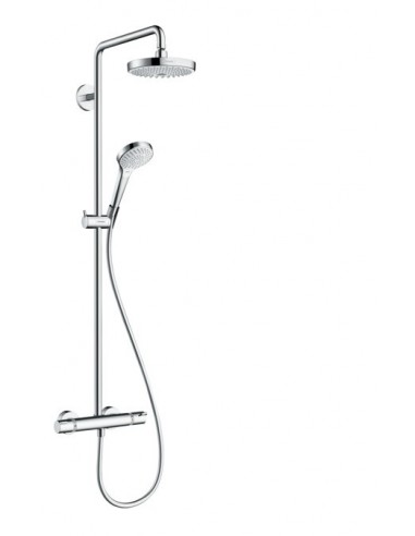 HANSGROHE - Croma Select S 180 2jet Showerpipe termostato ducha visto Ecostat Comfort - 27253400