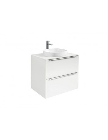 Mueble para lavabo Soft/Round de encimera 370 de dos cajones.