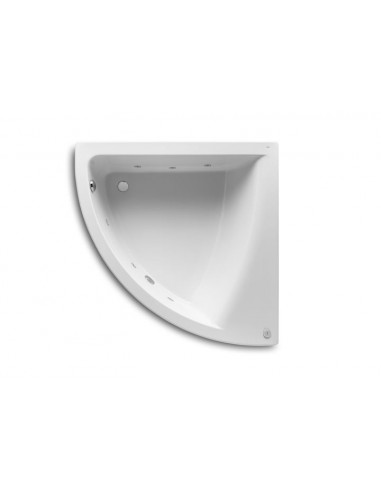 Bañera acrílica angular simétrica con hidromasaje Tonic - Serie Easy , Color Blanco