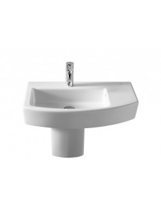 Lavabo asimétrico Hall para semipedestal o sobre encimera... 2