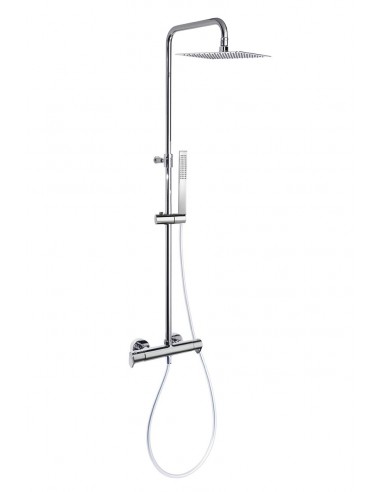 Conjunto termostático gran ducha con columna telescópica en acabado cromado, modelo Alexia - Ramon Soler