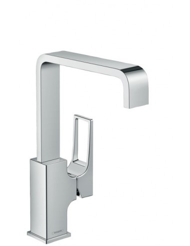 Metropol Mezclador monomando de lavabo 230 con manecilla Loop y vaciador Push-Open