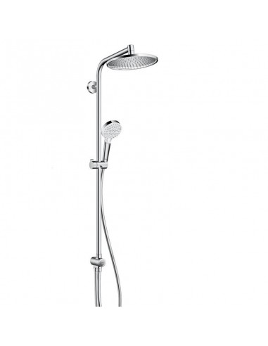 Crometta S Showerpipe 240 1jet EcoSmart 9 l/min Reno en acabado cromado.