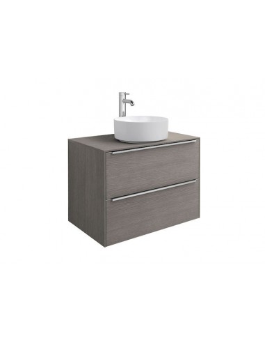 Mueble base para lavabo sobre encimera - Serie Inspira, 2C, 60 cm, Color Blanco brillo