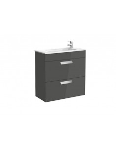 Unik (mueble base compacto con dos cajones y lavabo) gris...