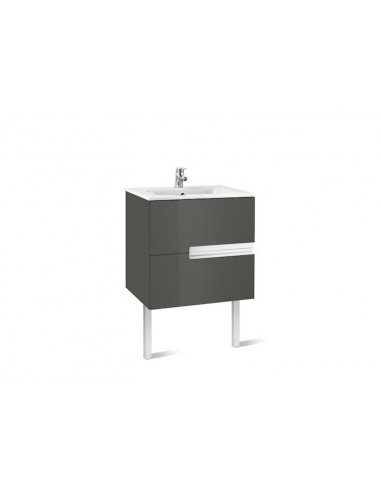 Unik Victoria-N (mueble base y lavabo) 600 mm, gris antracita.
