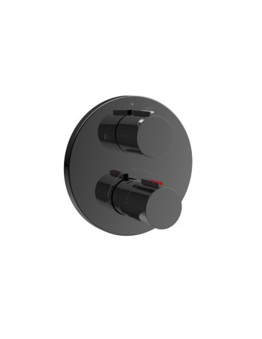 Mezclador termostático empotrable T-100 para baño-ducha con desviador-regulador de caudal