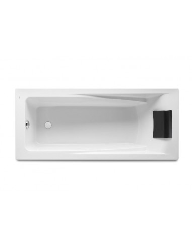 Bañera acrílica rectangular con hidromasaje Total y juego de desagüe 1700x750 - Serie Hall , Color Blanco