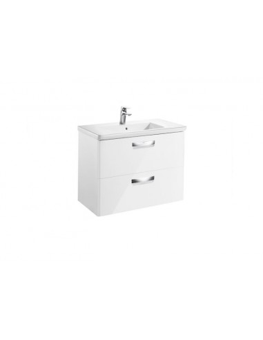 Unik (mueble base y lavabo) - Serie The Gap , Color Blanco brillo